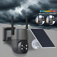 Caméra de surveillance intelligente HD sans fil pour la maison, intérieure/extérieure, étanche IP65, contrôle à distance 4G, fonction panoramique/inclinaison, microphone intégré, alimentation solaire