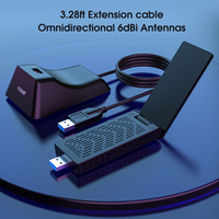 Adaptateur Réseau Sans Fil Double Bande Longue Portée EDUP AX1675 1900 Mbps