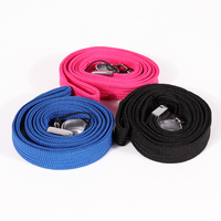 Correa de cuello de tubo de cuerda impresa verde Cordones tubulares de poliéster Cordón tubular