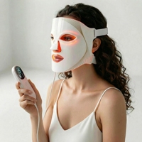 Nouveau Masque LED à 7 longueurs d'onde et 8 modes, Thérapie par la lumière rouge, Beauté du visage, Thérapie par la lumière infrarouge, Masque facial LED