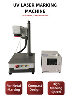 Machine de marquage laser UV 3D de bureau JPT 3W 5W 10W pour marquage haute précision sur résine, plastique, bois, papier, refroidissement par air/eau