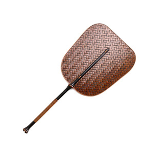 พัดลมไม้ไผ่ทอมือแบบจีน ด้ามยาว พัดลมระบายความร้อนในฤดูร้อน - Product Image 3