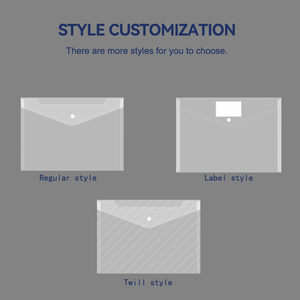 Busta Portadocumenti Trasparente Impermeabile in PVC con <span class=keywords><strong>Chiusura</strong></span> <span class=keywords><strong>a</strong></span> <span class=keywords><strong>Scatto</strong></span> <span class=keywords><strong>per</strong></span> Organizzazione Scuola e Ufficio, Logo Personalizzato Accettato - Product Image 2