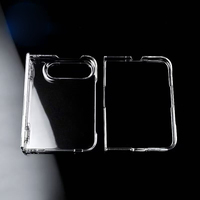Coque de téléphone transparente brillante en PC avec charnière à ressort pour iPhone 18 Fold et iPhone Duo – Vente en gros usine