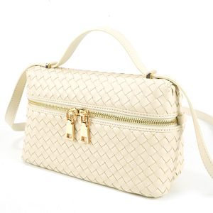 Bolso Bandolera Cuadrado de Mujer con Textura Tejida, Cierre de Cremallera y Forro de Poliéster, Venta Caliente de Fábrica - Product Image 3