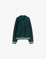 Pull imprimé avec poignets côtelés Pull à col rond pour homme