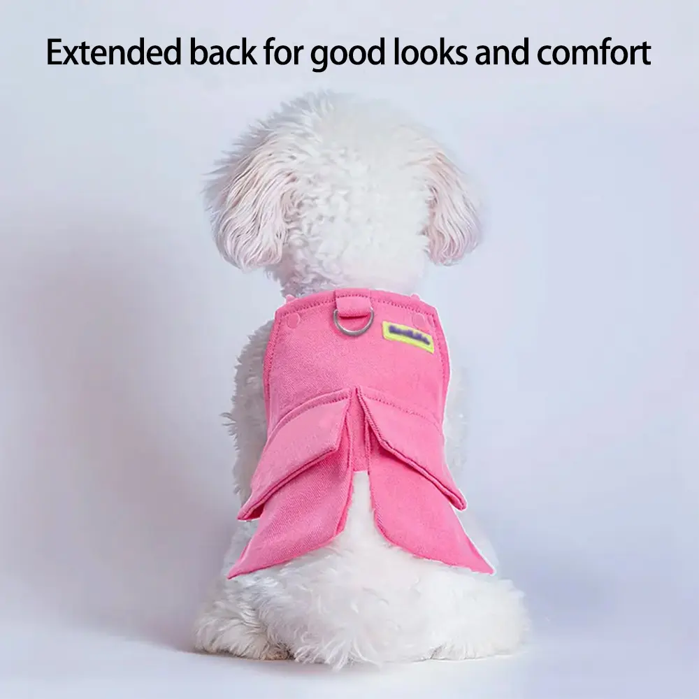 Quatre saisons vêtements pour animaux de compagnie été Cool mignon petit chien ventre bavoir pantalon vêtements Pet Jean vestes pour chiens