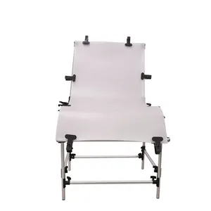 Fondo fotográfico de aleación de aluminio, silla de tiro con mesa de vida fija, accesorios de equipo fotográfico