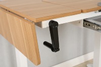 Bureau de dessin debout d'ordinateur réglable en hauteur manuelle de manivelle de Style ADA Academy avec tiroir