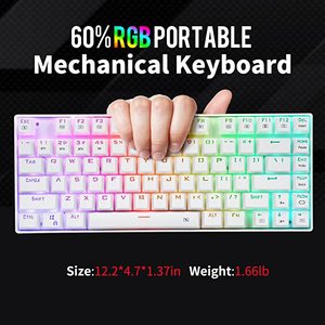 Z88 Keys Backlit Rgb <b>Usb</b> Type-c Wired Mechanical Gaming <b>Keyboard</b> with Compact Space Saving Design and Hot-swap Features Z-88 - Product Image 4