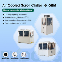Refroidisseur d'eau industriel de haute qualité 20 kW 25 kW 30 kW de type scroll, mini-refroidisseur scroll à air et pompe à chaleur