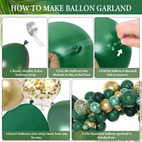 Hochwertige Umweltfreundliche Helium-Gefüllte Geburtstags-, Halloween- und Muttertags-Ballon-Dekorationen Goldenes Dunkelgrünes Ballon-Bogen-Set