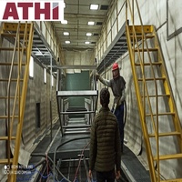 Cabine de peinture en poudre ATHI avec four de séchage et de polymérisation pour substrat en acier automobile, entraînement motorisé, haute productivité, certifiée CE ISO