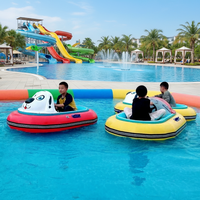 QIQU Eltern-Kind 24V ferngesteuertes Pool-Fahrzeug, kommerzielles elektrisches Tier-Bumper-Boot