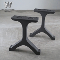 Pieds de table en fonte de style européen moderne, base en métal artistique pour la décoration intérieure des villas et des hôtels
