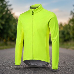 Unisex Reflective Breathable Windproof Lightweight 100% Polyester <b>Cycling</b> <b>Jacket</b> for Running and Bike - Product Image 2