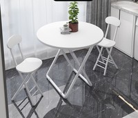Mesa de Comedor Plegable Extensible de Lujo, Blanca, Pequeña, Minimalista y Moderna para Balcón, Hogar, Apartamento, Dormitorio, Interiores y Exteriores