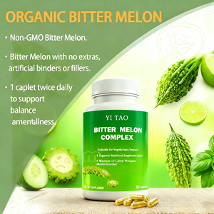 Capsules d'extrait de courge amère biologique naturelle, complément de Momordica Charantia, aide à réguler le métabolisme gastro-intestinal, OEM Privé - Product Image 4