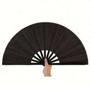 Abanico de Mano Grande de Plástico con Diseño de Seda para Kung Fu y Tai Chi, 33 cm, de Fabricantes Chinos, Color Rojo, para Recuerdos de Fiesta - Product Image 2