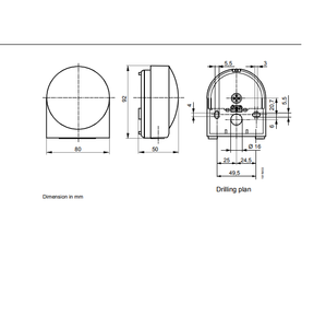 Capteur de température extérieur QAC2030 IP54 en plastique, installation facile, plage de -40 à 70°C, pour écoles et hôpitaux - Product Image 3