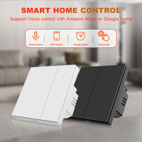 Interruptor Inteligente WiFi Tuya LangYeao de 1/2/3/4 Botones con Reinicio, 600W 10A, Funciona con Cable Neutro, Compatible con Alexa y Google Home, 6 Colores