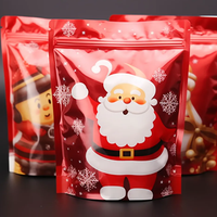 Emballage personnalisé pour sachets de noël avec fermeture éclair, sachets pour noix