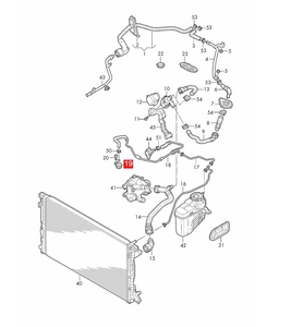 Connecteur de tuyau de refroidissement du moteur Bride de tuyau d'échappement (bouchon de culasse) 06K121143C Kit de bride de tuyau de moteur de liquide de refroidissement pour <span class=keywords><strong>A1</strong></span> A3 A4 - Product Image 4