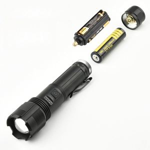 Lampe torche LED rechargeable : Lampe de poche portable en aluminium, zoomable et étanche, idéale pour les activités de plein air et les cadeaux promotionnels - Product Image 2