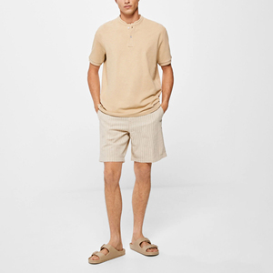 Polo en jersey uni décontracté pour homme, coupe ajustée, anti-plis, séchage rapide, imprimé personnalisé, écologique, grande taille, idéal pour l'été et les activités de plein air - Product Image 2