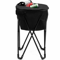 Glacière portable pliable isotherme rotomoulée 60L avec support et sac de transport pour canettes, idéale pour le camping