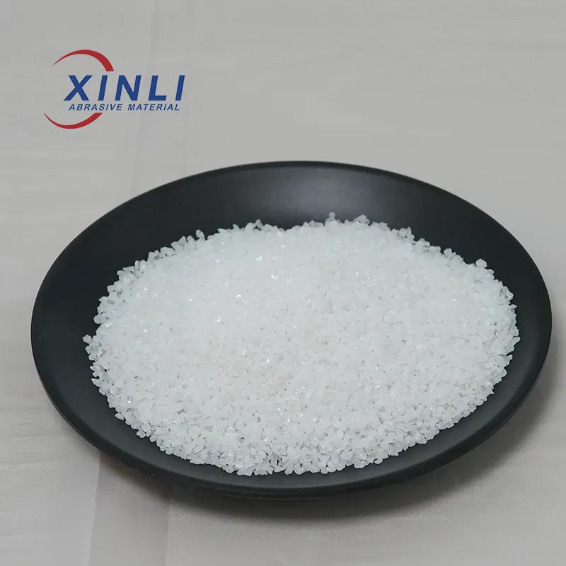 Trắng Corundum 80 lưới 100 lưới mài mòn Trắng hợp nhất alumina nhôm Oxit 1-3mm Vật liệu mài mòn bột Corundum Trắng