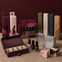 Boîte cadeau de vernis à ongles haut de gamme, écologique, en carton, avec fermeture magnétique, pour les fêtes, impression personnalisée, marque privée