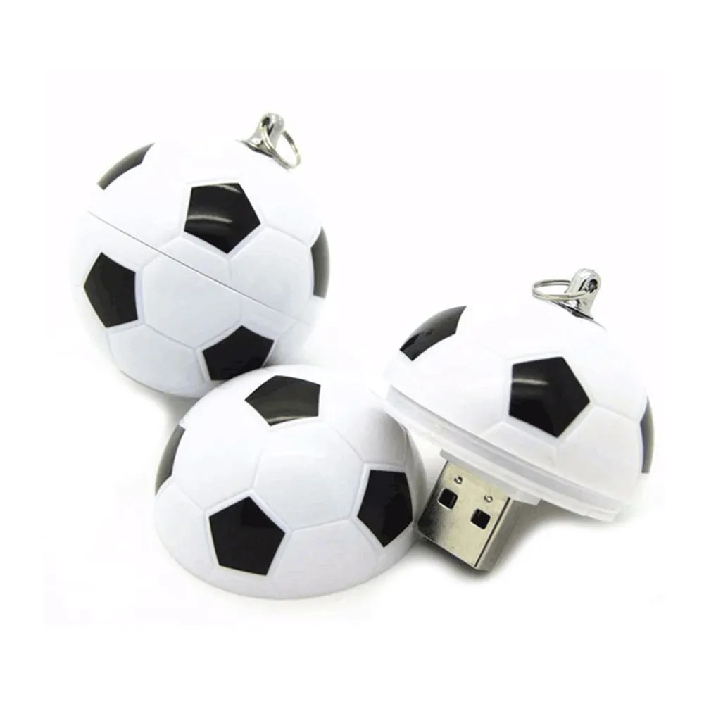 Индивидуальный пластиковый футбольный диск на ключ Usb флэш-накопитель памяти Футбольная форма 2 ГБ 8 ГБ 16 ГБ 32 ГБ оптом дешево