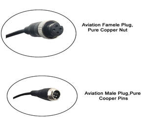 Cable de Alta Calidad para DVR Móvil MDVR, Cable de Monitoreo de 3M 5M 10M, Cable de Extensión para Cámara de Aviación de 4 Pines - Product Image 5