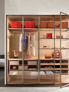 Meubles de chambre à coucher modernes, armoires et placards <span class=keywords><strong>en</strong></span> bois respectueux de l'environnement, placard <span class=keywords><strong>en</strong></span> bois pour vêtements - Product Image 3