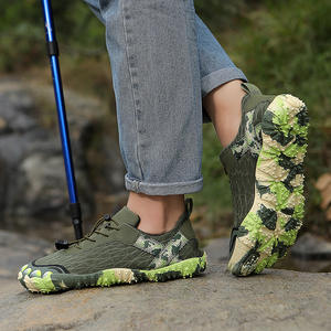 Chaussures d'eau en daim pour hommes et femmes, à enfiler, séchage rapide, tissu extensible + caoutchouc, baskets de sport d'extérieur, randonnée, plage, natation, surf - Product Image 1