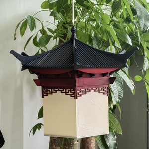 Solid Wood Loft Chandelier Zen-Inspired Chinese for Restaurants Tea Rooms <b>Dining</b> Areas Corridors Hotels Guesthouses Rustic AC - Product Image 1