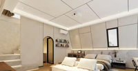 SINOVA Promotion Exceptionnelle Maison Modulaire Préfabriquée de Luxe à Panneaux Sandwich Triangulaires avec Structure en Acier, Conception Moderne pour Hôtels et Resorts, Salle de Bain Incluse, Prête à l'emploi