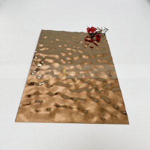 Panel de Pared de Lámina de Acero Inoxidable con Diseño Corrugado de Ondas de Agua para Decoración Artística del Hogar, Servicios de Doblado y Corte - Product Image 6