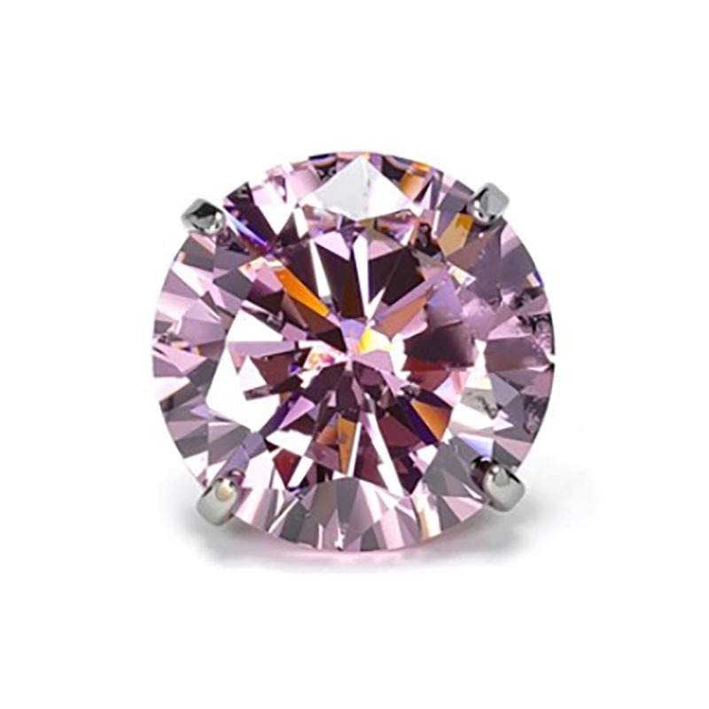 ไทเทเนียมสีธรรมชาติพร้อมปลายแหลม (สีชมพู)