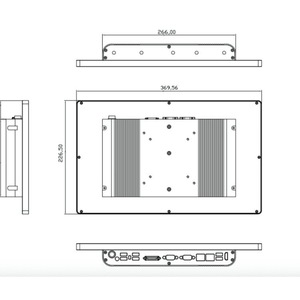 Ordinateur industriel FOXKPC 15,6 pouces avec écran tactile 1920x1080, Wifi, Bluetooth, connectivité 3G, 4G, 5G pour applications HMI - Product Image 2