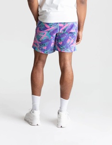 Custom Logo Vintage Anti-Wrinkle Streetwear Casual Men Elastic Waistband <b>Layer</b> Pockets Sports Running Gym Shorts Sublimation - Product Image 5