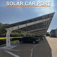 Structure de carport solaire en acier Kinpower avec rail BIPV 5KW 10KW, carport étanche pour 2 voitures