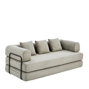Sofá Cama Plegable con Respaldo Estilo Almohada, Sofá Convertible Multifuncional para Sala de Estar, Muebles de Interior para el Hogar - Product Image 1