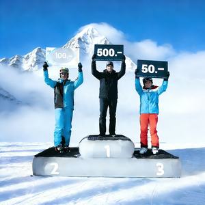 Podio Gonfiabile Personalizzabile con Logo, Capacità 150kg, Palco Portatile Pieghevole per Eventi di Premiazione - Product Image 1