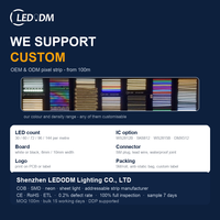 Bande LED adressable WS2812B SL-5050-60WS2812B 60 LED 5V, pixels programmables couleur de rêve pour la décoration de bars, scènes et Noël