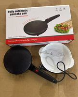 Crêpière Électrique Multifonction Portable Antiadhésive pour la Maison, Mini Machine à Crêpes et Œufs