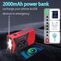 OEM 2000mAh Tragbares Power-Radio AM/FM/WB-Radioempfänger für Zuhause und Reisen