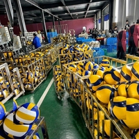 Ballons de volley-ball professionnels en PU doux au toucher, personnalisables en gros, avec logo, taille officielle 5, pour volley-ball de plage