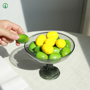 Table basse en verre de contraste coloré écologique de conception <span class=keywords><strong>danoise</strong></span> nordique Offre Spéciale assiette de fruits secs pour la réception de salle à manger vivante - Product Image 3